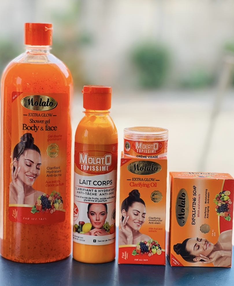 Lait éclaircissant Molato Super Dosé - 500ml - Pour Taches Et Cicatrices - Neuf